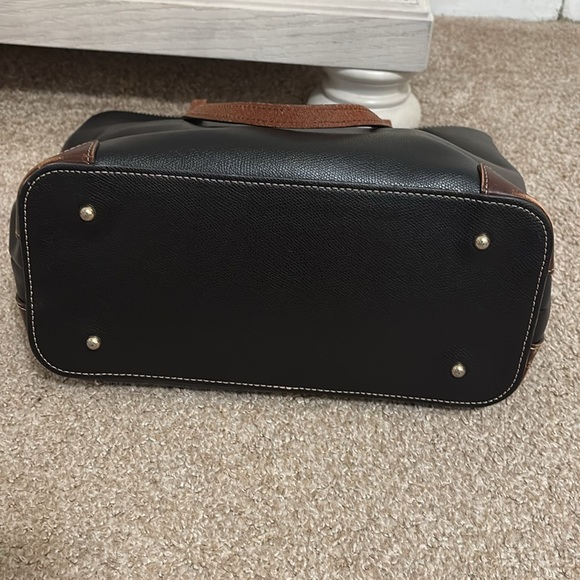 Dooney & Bourke Black and Brown Tote Bag - Picture 7 of 9